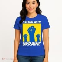 I Stand With Ukraine Fist Women's T-Shirt thumb 4