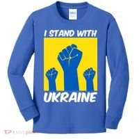 I Stand With Ukraine Fist Kids Long Sleeve Shirt thumb 0