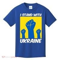 I Stand With Ukraine Fist Kids T-Shirt thumb 0