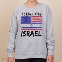 I Stand With Israel Support Israel Women's Sweatshirt thumb 0