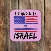 I Stand With Israel Support Israel Coaster thumb 0