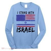 I Stand With Israel Support Israel Long Sleeve Shirt thumb 0