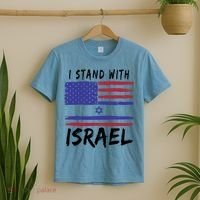 I Stand With Israel Support Israel T-Shirt thumb 2