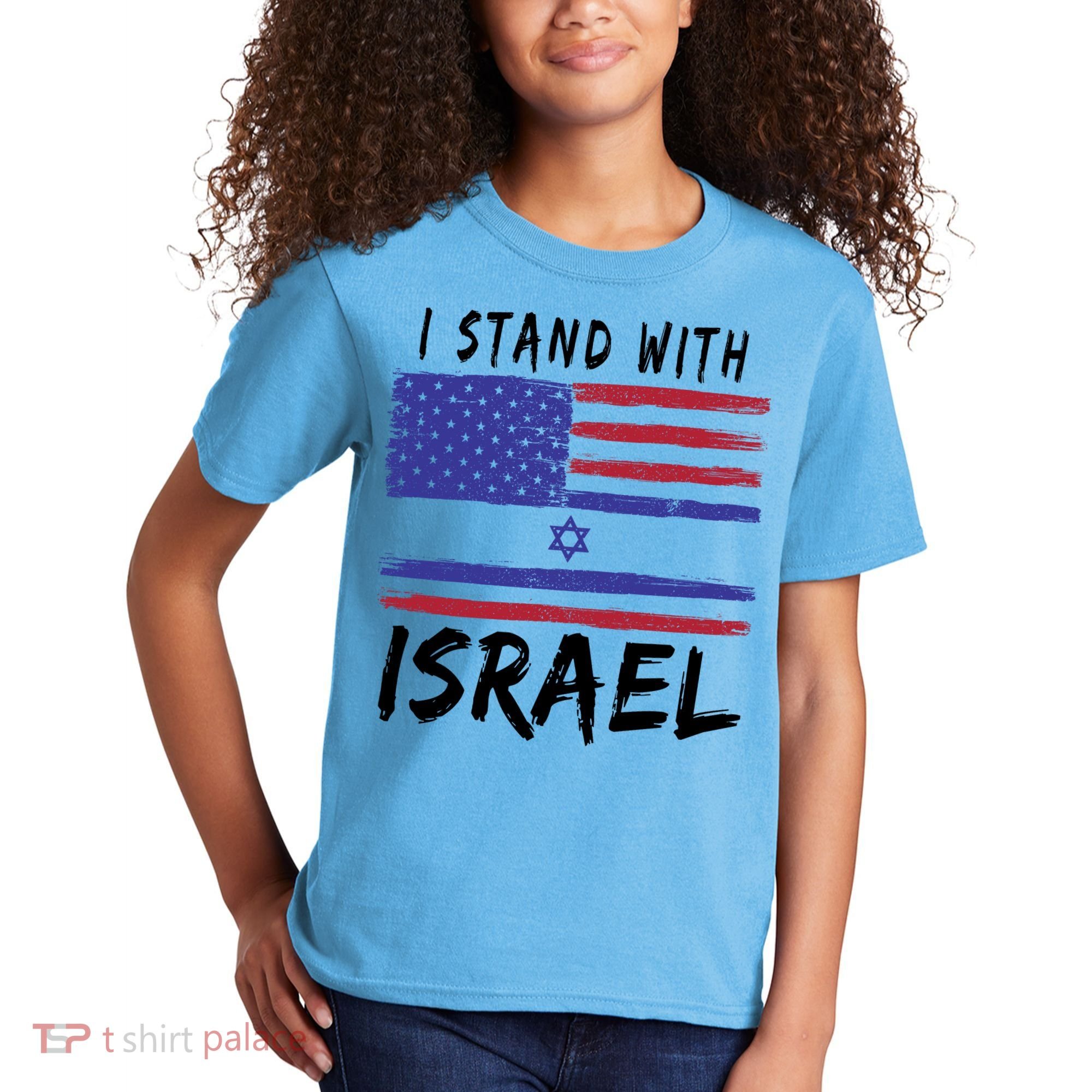 I Stand With Israel Support Israel Kids T-Shirt