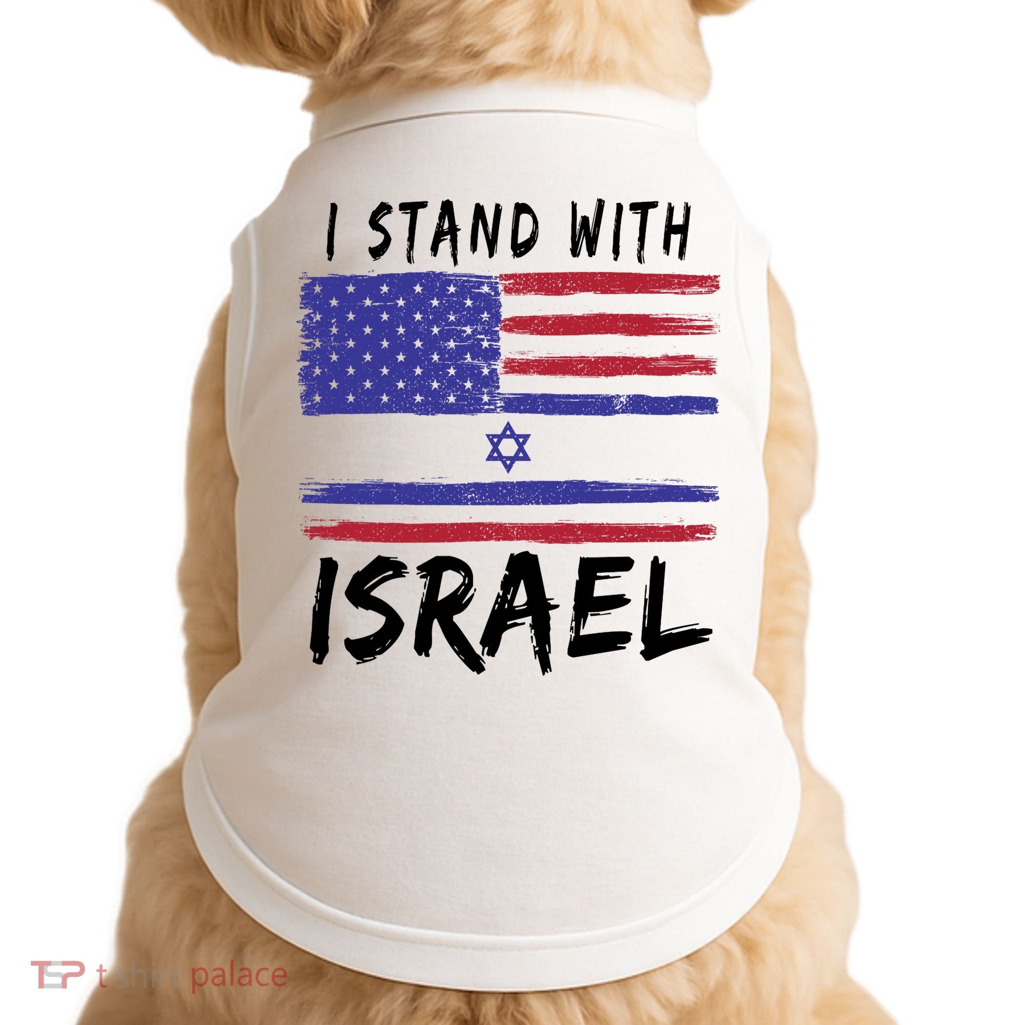I Stand With Israel Support Israel Doggie Tank