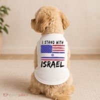 I Stand With Israel Support Israel Doggie Tank thumb 2