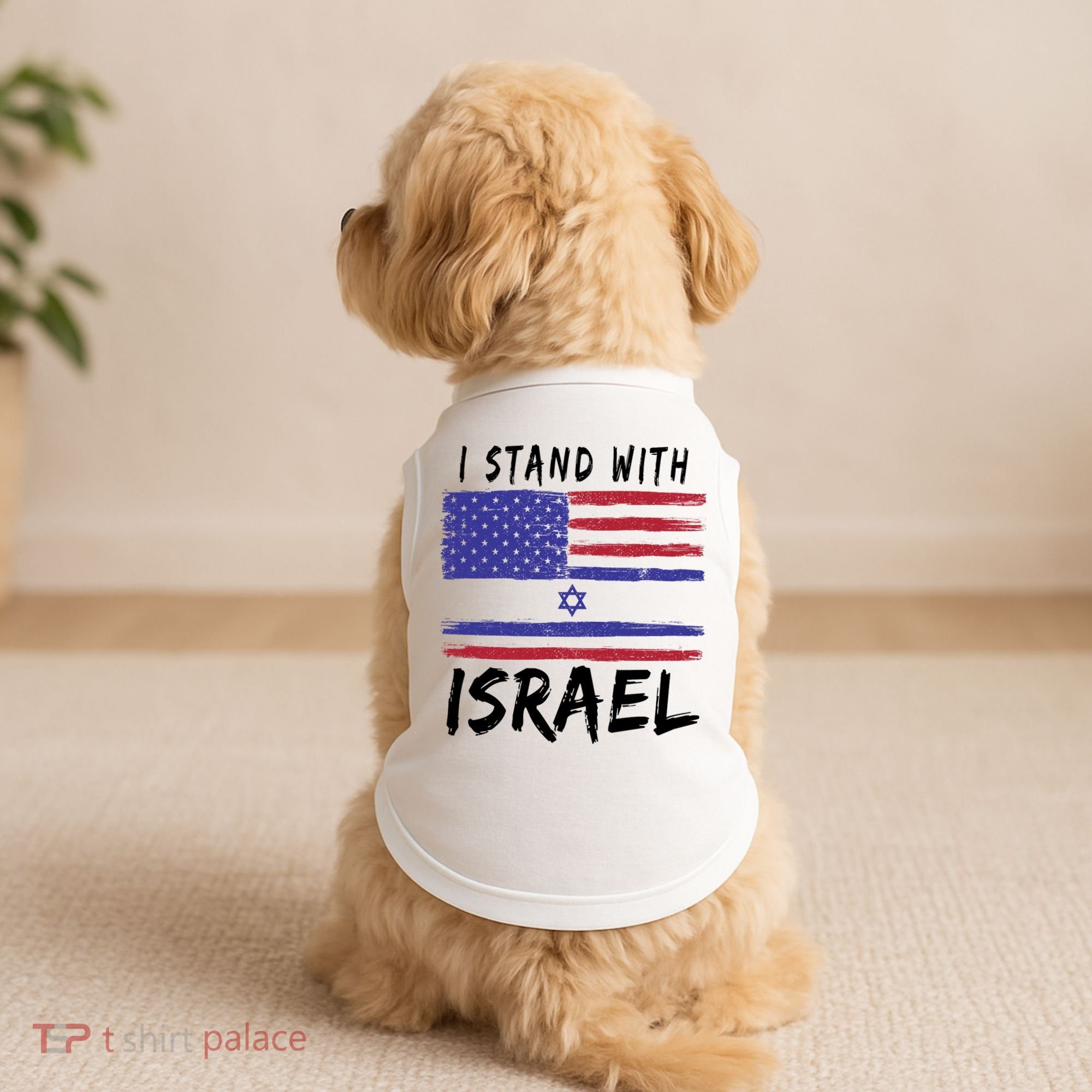 I Stand With Israel Support Israel Doggie Tank