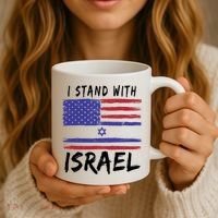I Stand With Israel Support Israel Coffee Mug thumb 3