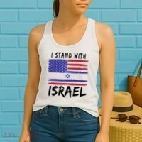 I Stand With Israel Support Israel Women's Tank Top thumb 2