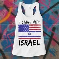 I Stand With Israel Support Israel Women's Tank Top thumb 3