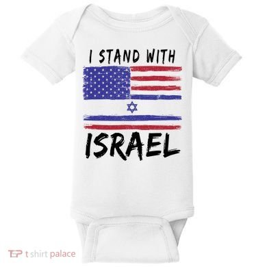 I Stand With Israel Support Israel Baby Bodysuit