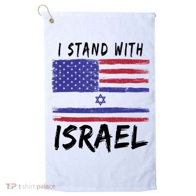 I Stand With Israel Support Israel Golf Towel