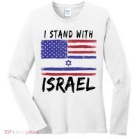 I Stand With Israel Support Israel Women's Long Sleeve Shirt thumb 0