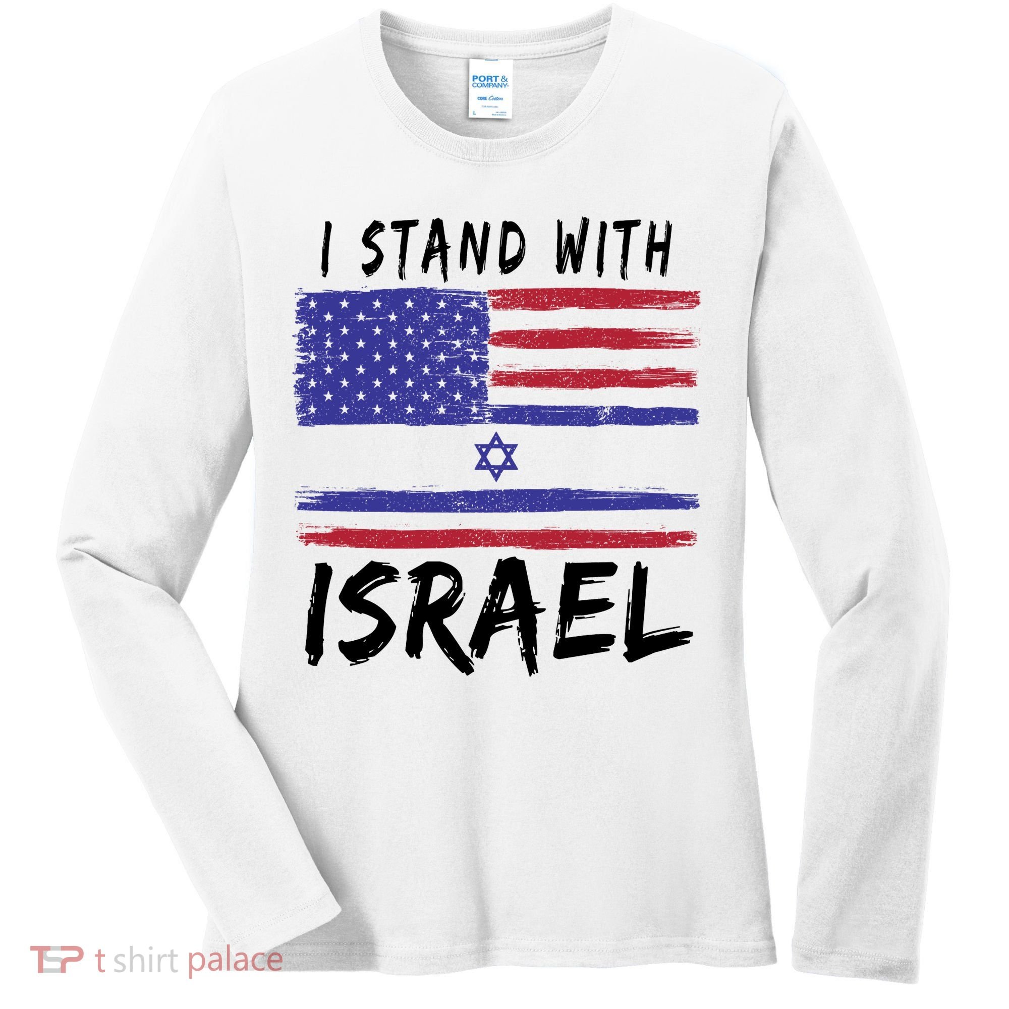 I Stand With Israel Support Israel Women's Long Sleeve Shirt