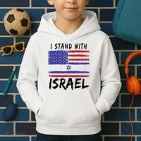 I Stand With Israel Support Israel Kids Hoodie thumb 2