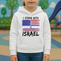 I Stand With Israel Support Israel Kids Hoodie thumb 3