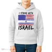 I Stand With Israel Support Israel Kids Hoodie thumb 4