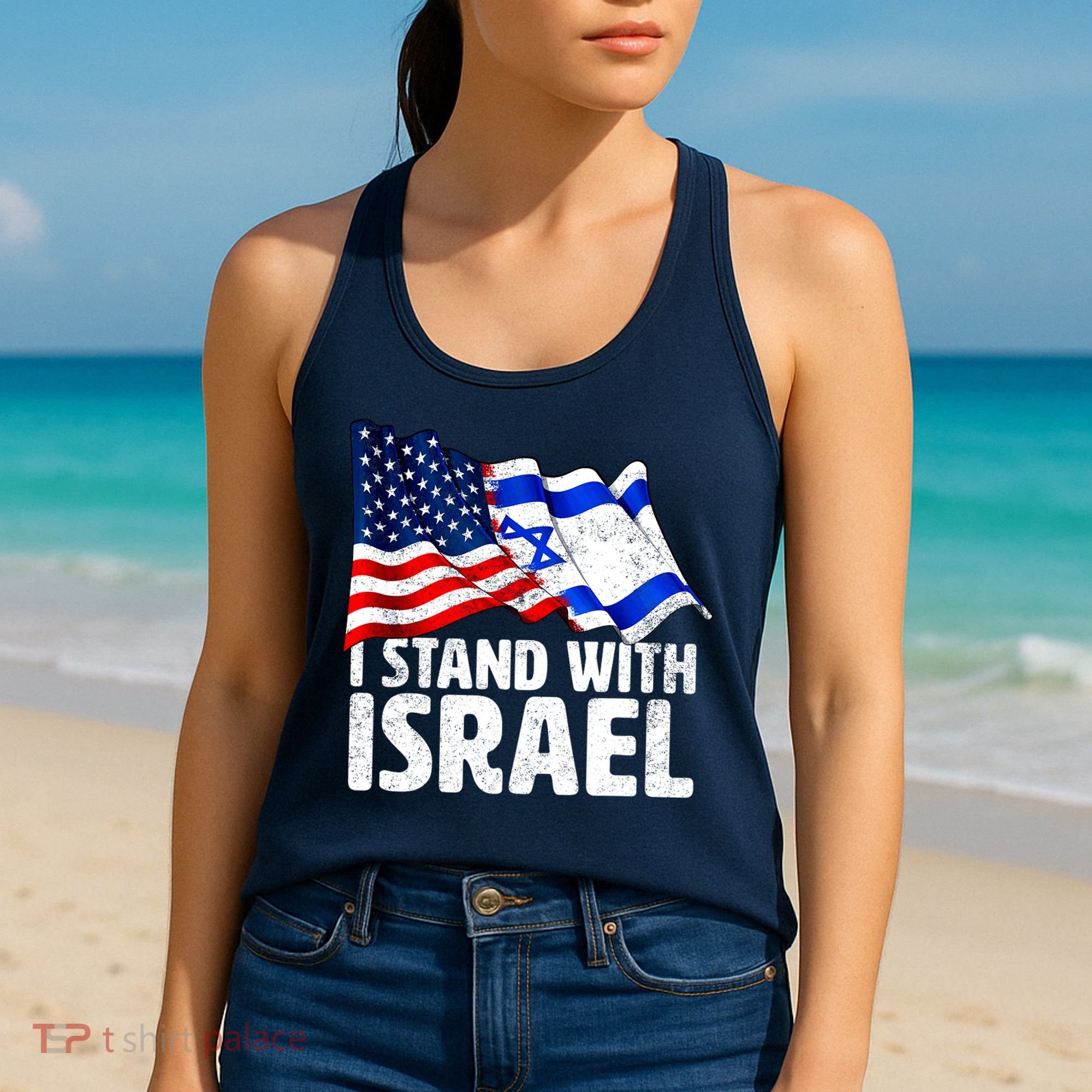 I Stand With Israel Israeli Pray For Israel Women's Tank Top