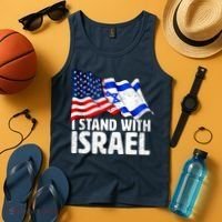 I Stand With Israel Israeli Pray For Israel Tank Top thumb 4