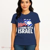 I Stand With Israel Israeli Pray For Israel Women's T-Shirt thumb 4