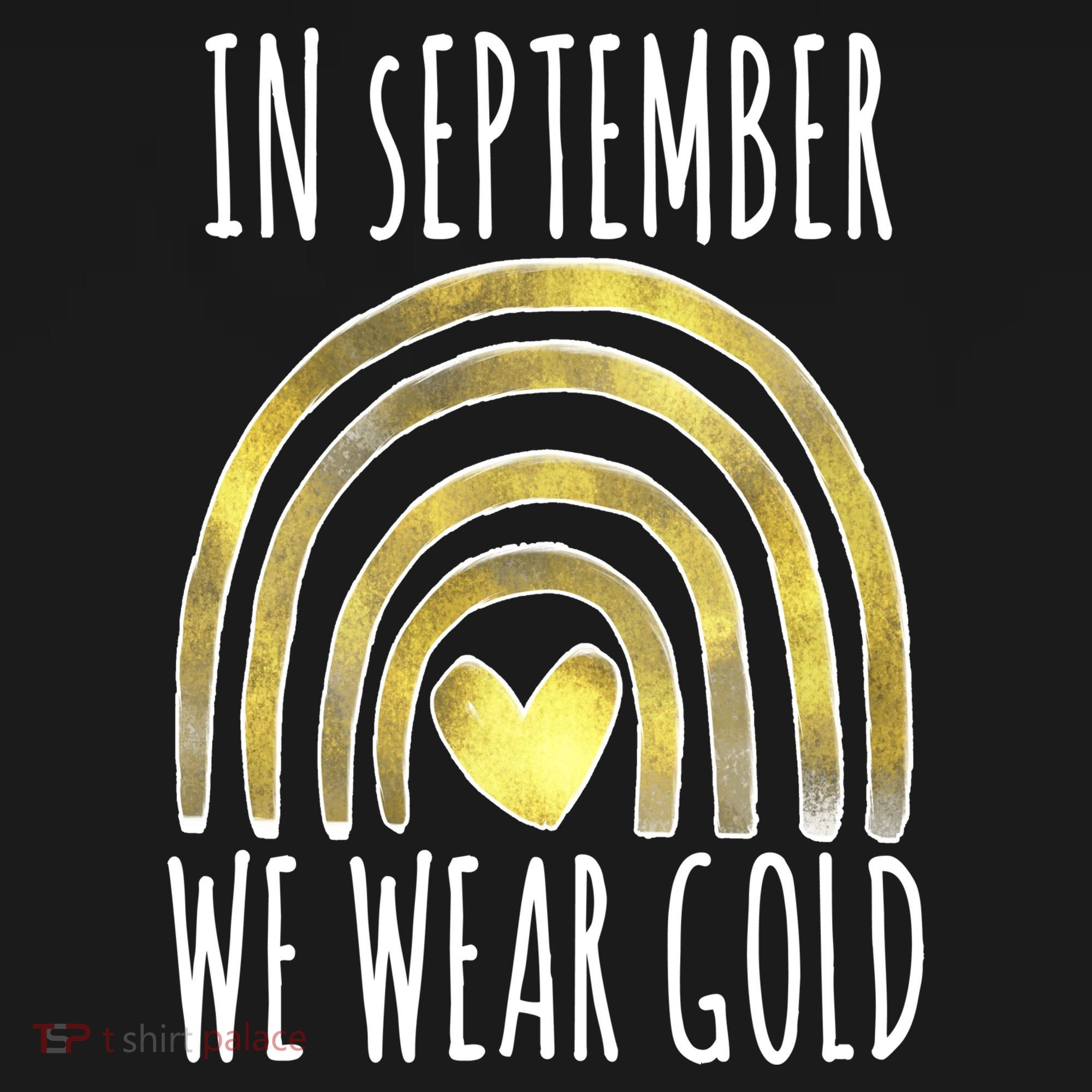 In September We Wear Gold Childhood Cancer Rainbow Bucket Hat