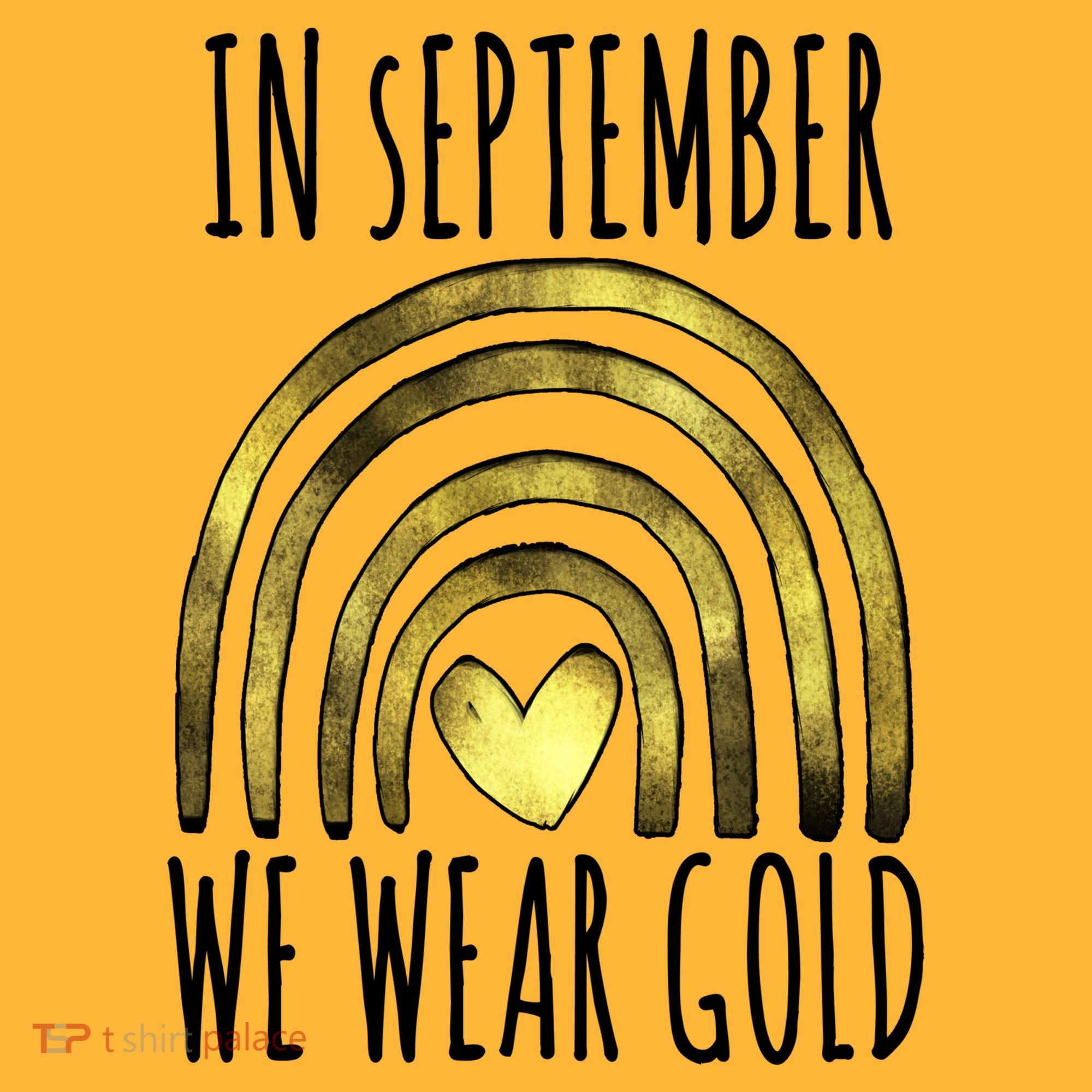 In September We Wear Gold Childhood Cancer Rainbow Visor