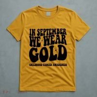 In September We Wear Gold Childhood Cancer Awareness T-Shirt thumb 5