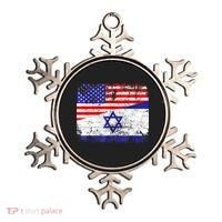 I Stand With Israel Pray For Israel Us Israel Flag Ornament thumb 0