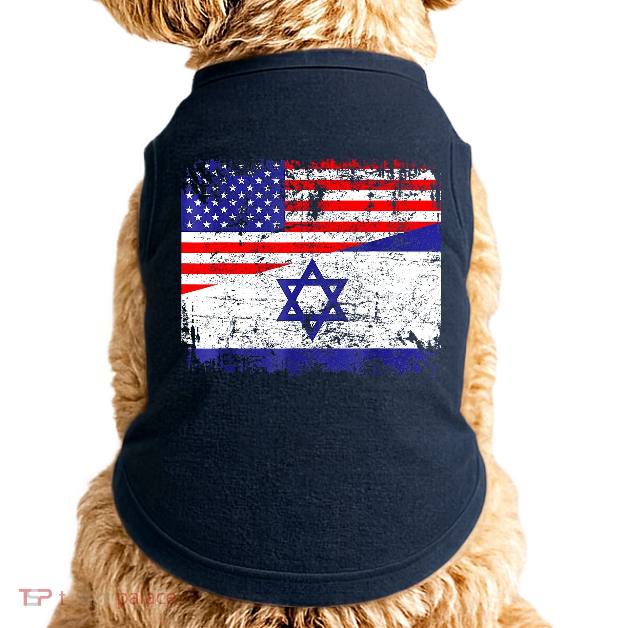 I Stand With Israel Pray For Israel Us Israel Flag Doggie Tank