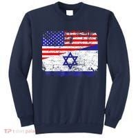 I Stand With Israel Pray For Israel Us Israel Flag Sweatshirt thumb 0
