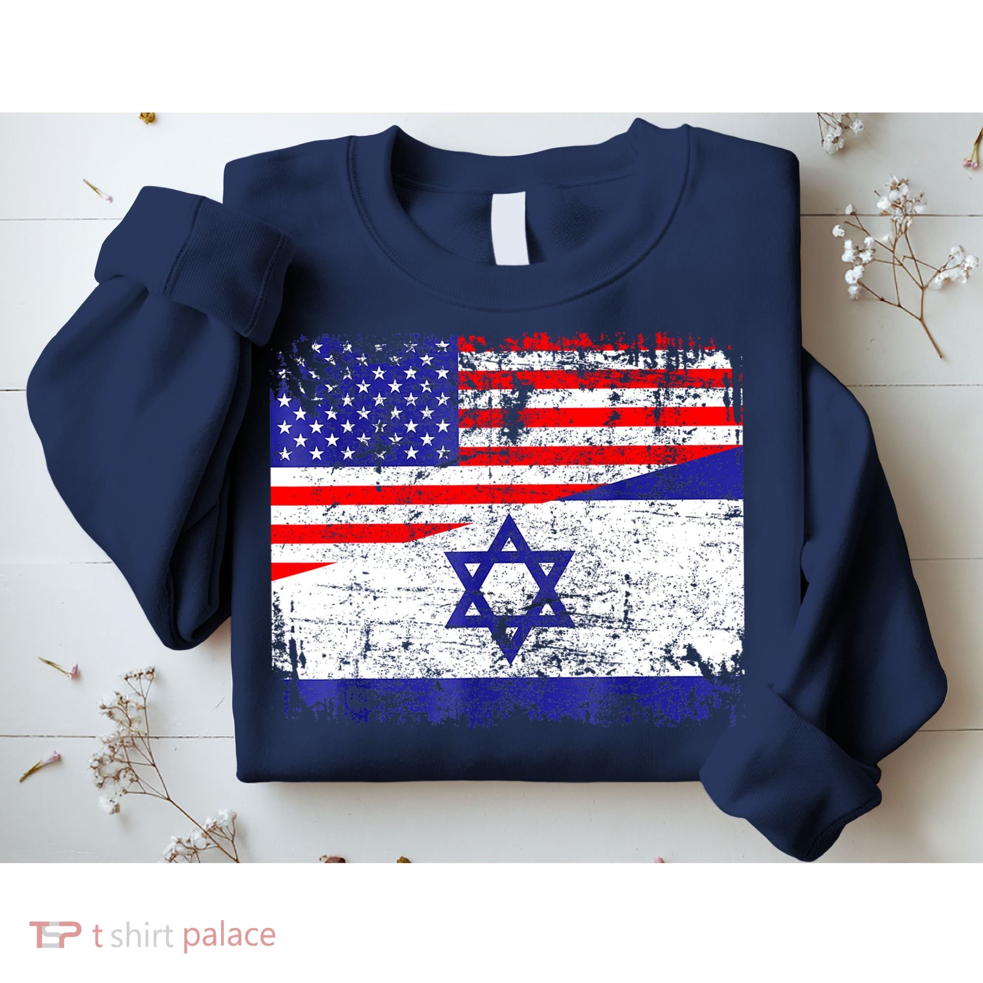 I Stand With Israel Pray For Israel Us Israel Flag Sweatshirt