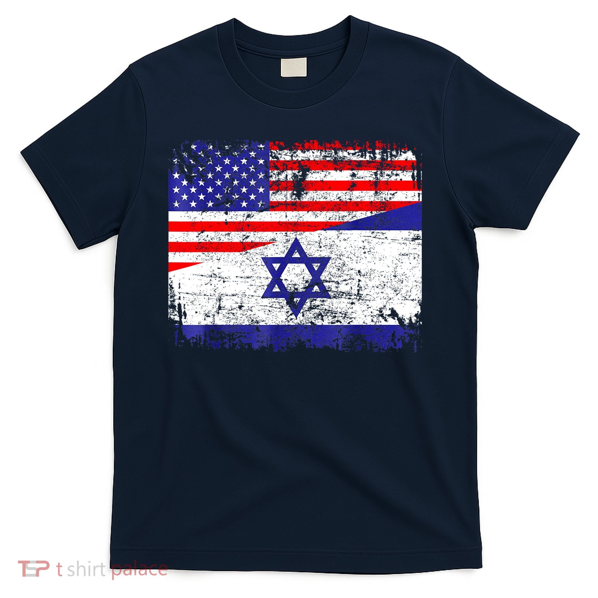 I Stand With Israel Pray For Israel Us Israel Flag T-Shirt