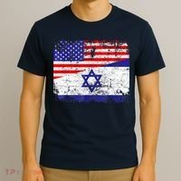 I Stand With Israel Pray For Israel Us Israel Flag T-Shirt thumb 3