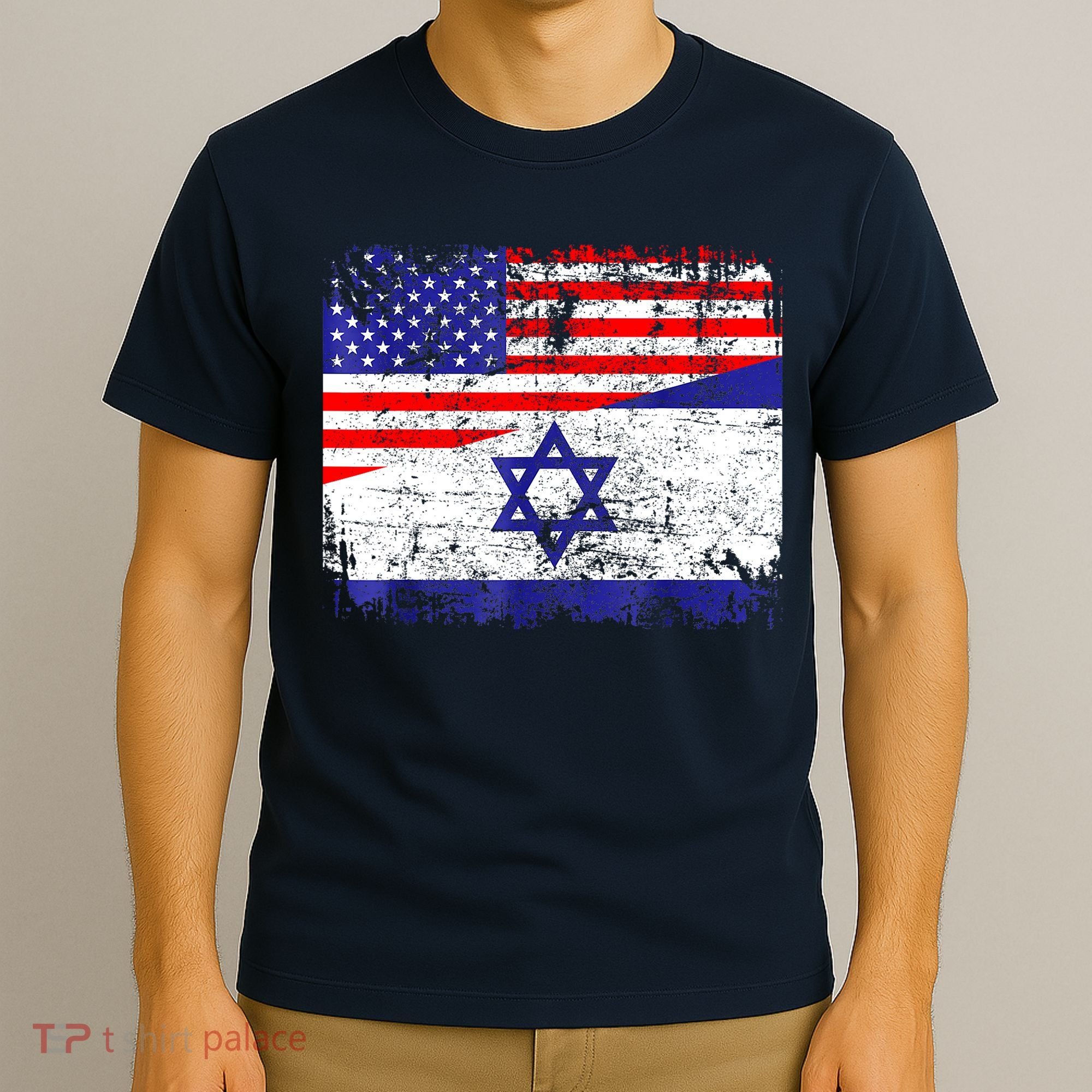 I Stand With Israel Pray For Israel Us Israel Flag T-Shirt