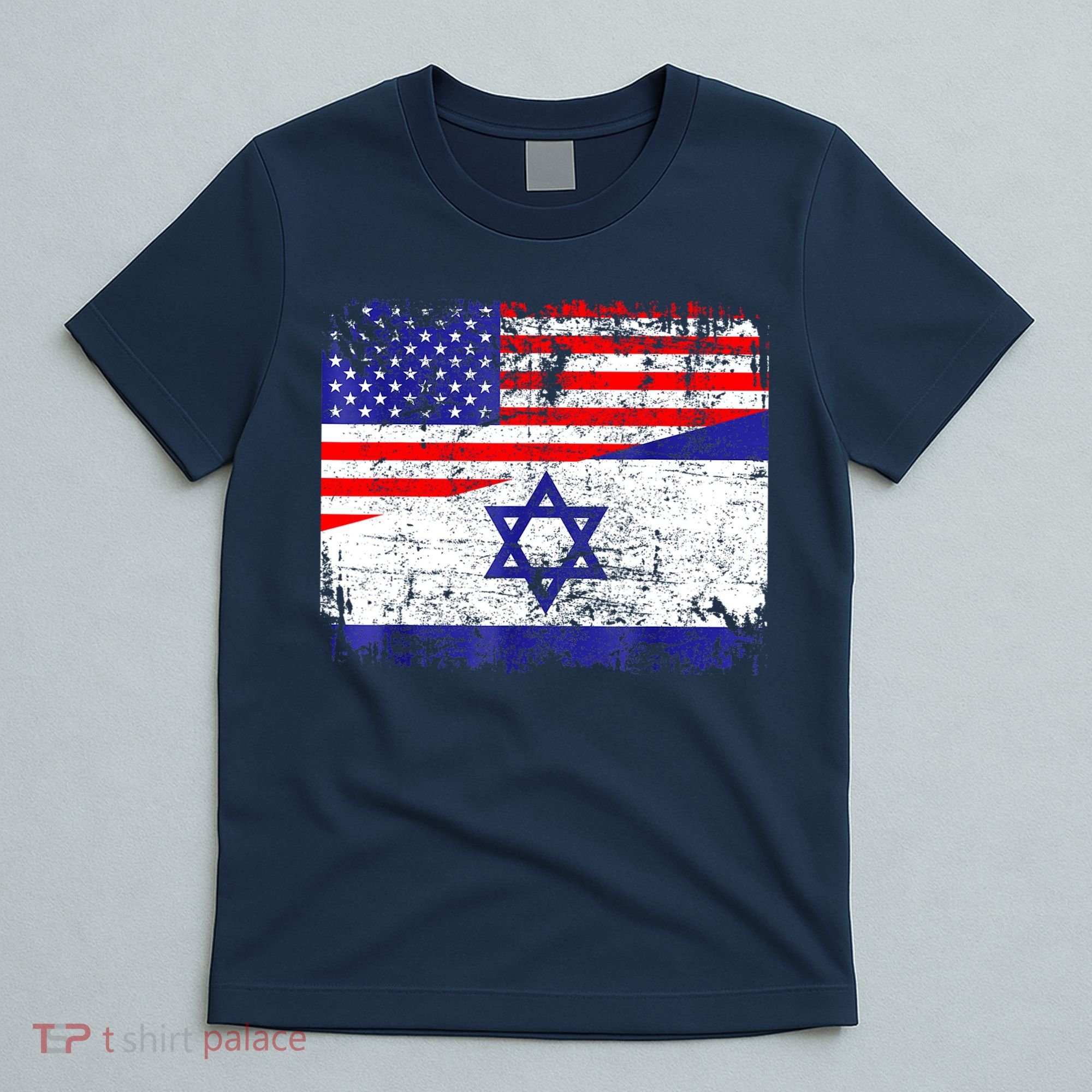 I Stand With Israel Pray For Israel Us Israel Flag T-Shirt