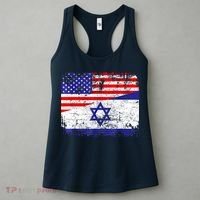 I Stand With Israel Pray For Israel Us Israel Flag Women's Tank Top thumb 3