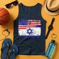 I Stand With Israel Pray For Israel Us Israel Flag Tank Top thumb 4