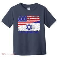 I Stand With Israel Pray For Israel Us Israel Flag Toddler T-Shirt thumb 0