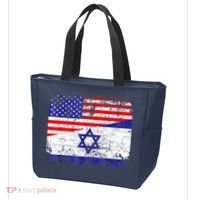 I Stand With Israel Pray For Israel Us Israel Flag Tote Bag thumb 3