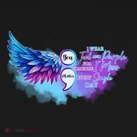 In September We Wear Teal And Purple Ribbon Suicide Prevention Gift Women's Hoodie thumb 2