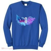 In September We Wear Teal And Purple Ribbon Suicide Prevention Gift Sweatshirt thumb 0
