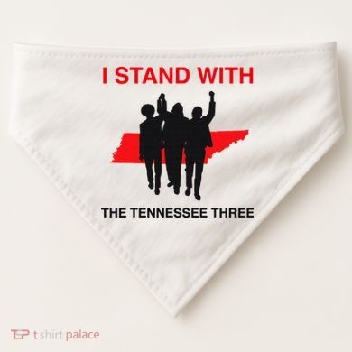 I STAND WITH THE TENNESSEE THREE USA-Made Doggie Bandana