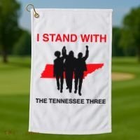 I STAND WITH THE TENNESSEE THREE Golf Towel thumb 1