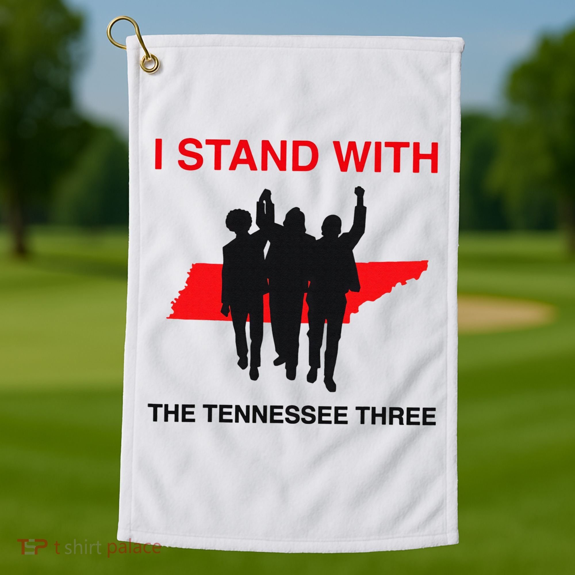 I STAND WITH THE TENNESSEE THREE Golf Towel
