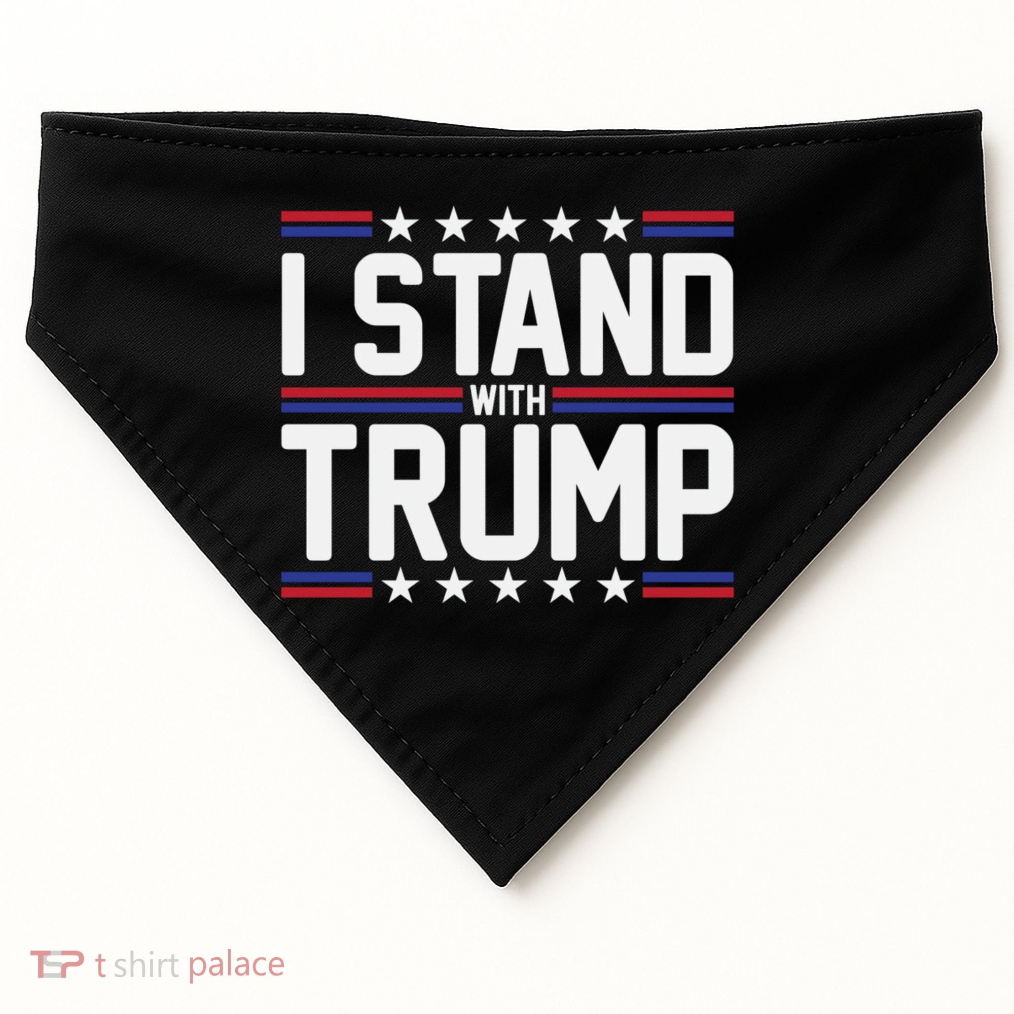 I Stand With Trump USA-Made Doggie Bandana