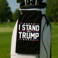 I Stand With Trump Golf Towel thumb 2