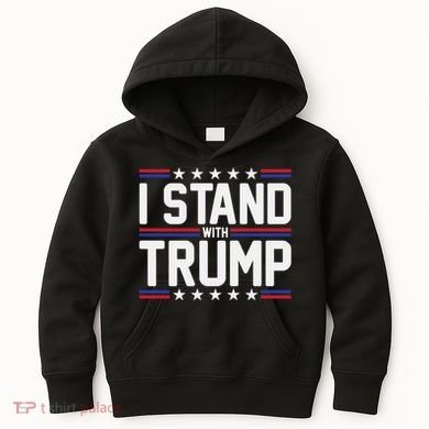 I Stand With Trump Kids Hoodie