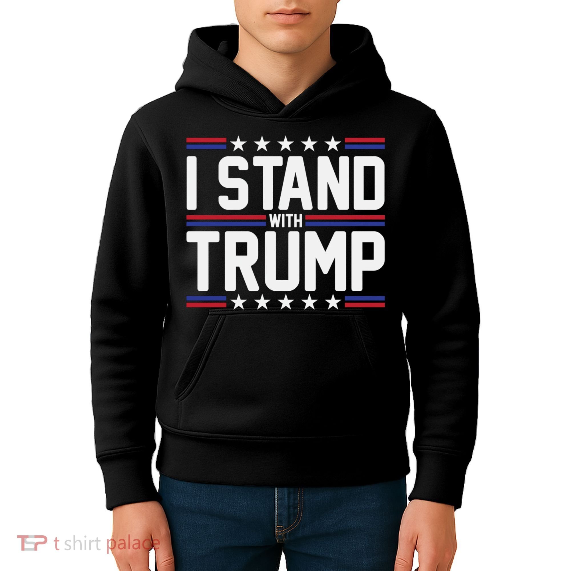 I Stand With Trump Kids Hoodie