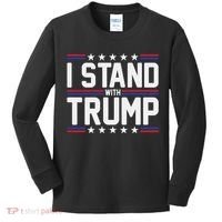 I Stand With Trump Kids Long Sleeve Shirt thumb 0