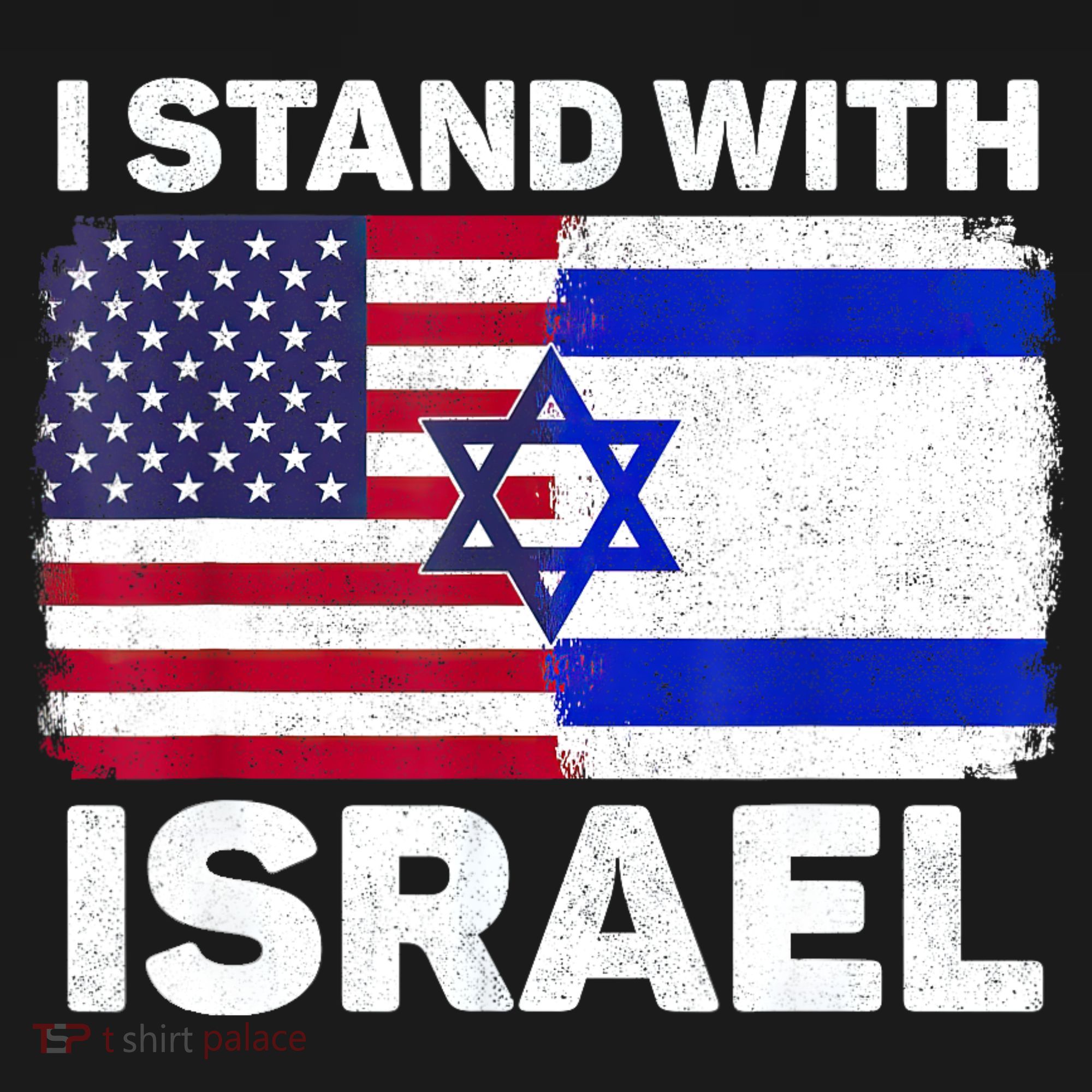 I Stand With Israel Usa American Flag With Israel Flag Baby Bodysuit